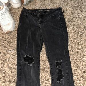 Old Navy, mid rise skinny jeans